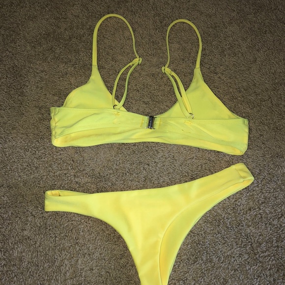 Yellow Bikini Two Piece - Picture 2 of 3